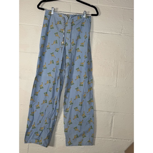 Vintage Intimate Classics Giraffe Print Pajama Pants Women's Small 100% Cotton - Picture 1 of 8